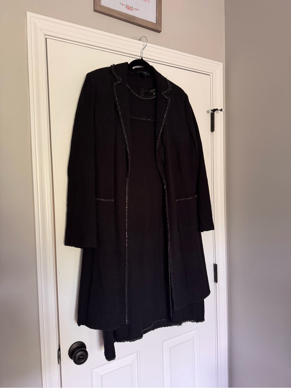 St John Boucle Tweed Chain Trim Shift Dress & Coat